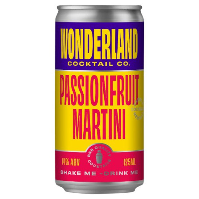 Wonderland Cocktail Co. Passionfruit Martini 125ml