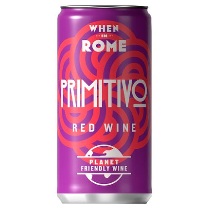 When In Rome Primitivo Puglia Can 12 x 187ml