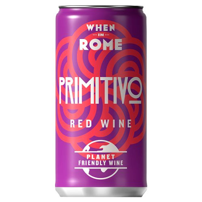 When In Rome Primitivo Puglia Can 12 x 187ml
