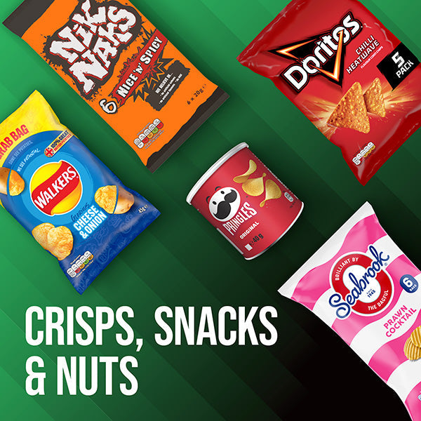 Range of Crisps, Snacks & Nuts available for wholesale distribution