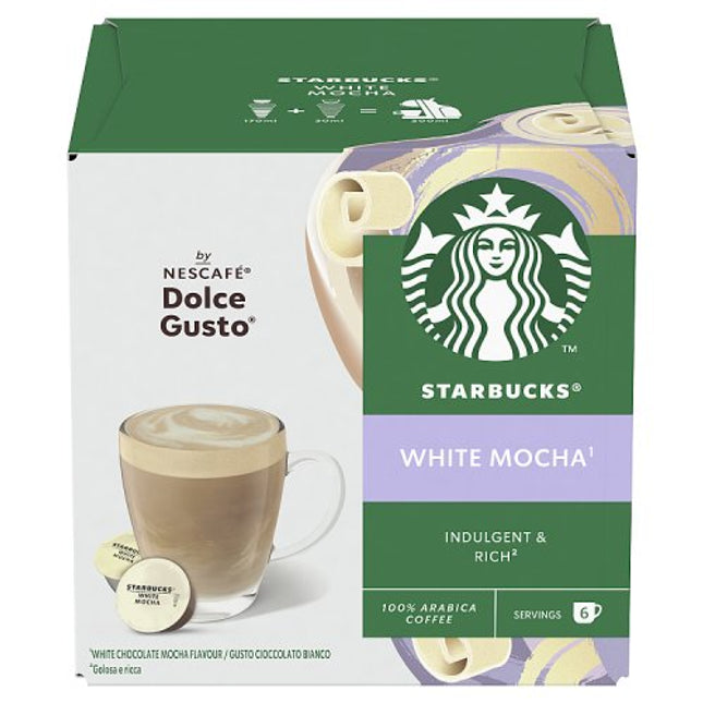 Starbucks by Nescafé Dolce Gusto White Mocha Coffee Pods x12 123g