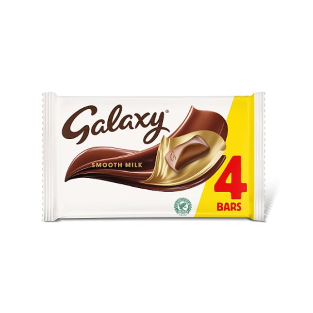 Galaxy Smooth Milk Chocolate Snack Bars Multipack 4x42g