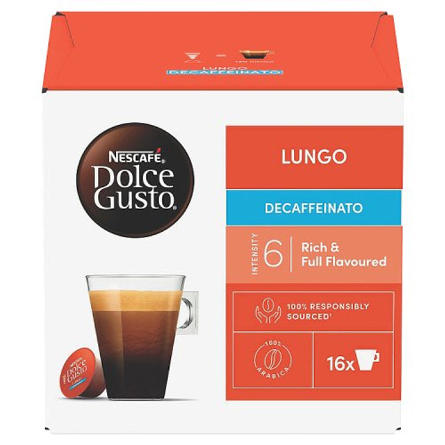 Nescafé Dolce Gusto Lungo Decaf Coffee Pods x16 112g