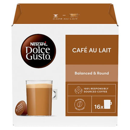 Nescafé Dolce Gusto Cafe Au Lait Coffee Pods x16 160g