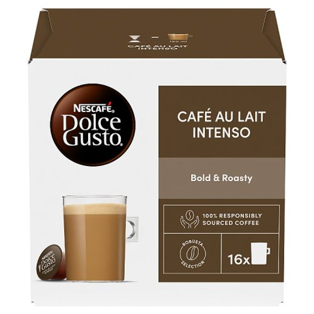 Nescafé Dolce Gusto Cafe Au Lait Intenso Coffee Pods x16 160g